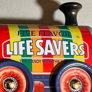 Vintage Nabisco metal Life Saver Candy Container